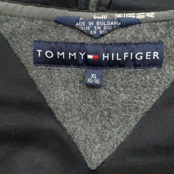 Tommy Hilfiger Grey Wool Hooded Jacket, XL - Picture 6 of 12